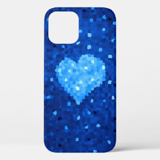 Case-Mate iPhone Case Pixel Art Blue Heart Retro Gamer Love
