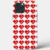 Coques Case-Mate iPhone Pixel Coeur 8 bits Amour (Verso)