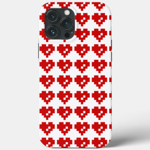 iPhone 13 Pro Max Coque Pixel Coeur 8 bits Amour