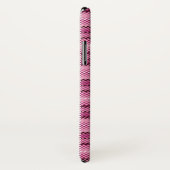 Coques Case-Mate iPhone Pixel Plaid_Magenta-Black (Dos/Droite)
