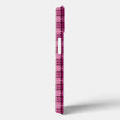 Coques Case-Mate iPhone Pixel Plaid_Magenta-Noir (Verso / Droite)