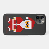Coques Case-Mate iPhone Pixel Pose Père Noël (Dos (Horizontal))
