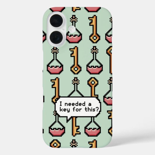 Coques Case-Mate iPhone Pixel Quest - Clé et Potion (Verso)