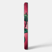 Coques Case-Mate iPhone Pixel Rose – Art Floral Rétro (Verso / Gauche)