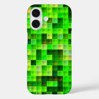 Pixels de jeu vidéo Motif Carré vert