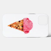 Coques Case-Mate iPhone Pizza à la crème glacée (Verso (horizontal))