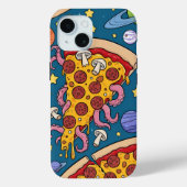 Coques Case-Mate iPhone Pizza Cosmique Slice : aventure spatiale ironique (Verso)