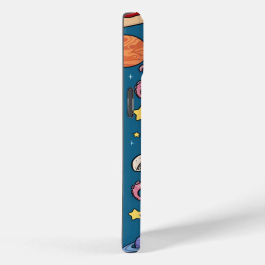 Coques Case-Mate iPhone Pizza Cosmique Slice : aventure spatiale ironique (Verso / Droite)