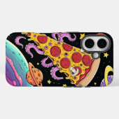 Coques Case-Mate iPhone Pizza Cosmique Slice : aventure spatiale ironique (Verso (horizontal))
