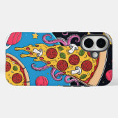 Coques Case-Mate iPhone Pizza Cosmique Slice : aventure spatiale ironique (Verso (horizontal))