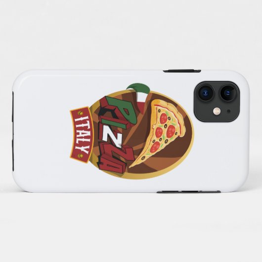 Coques Case-Mate iPhone Pizza Italie. Support Pizza. (Dos (Horizontal))