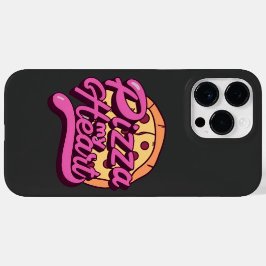 Coques Case-Mate iPhone Pizza Mon Coeur (Verso (horizontal))