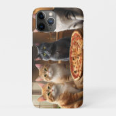 Coques Case-Mate iPhone "Pizza Paw-ty : Quatre Chats Creusent !" (Dos)
