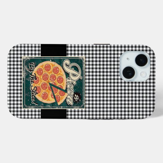 Coques Case-Mate iPhone Pizza Retro (Verso (horizontal))