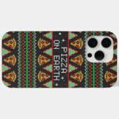 Coques Case-Mate iPhone Pizza Ugly Christmas Sweat (Verso (horizontal))