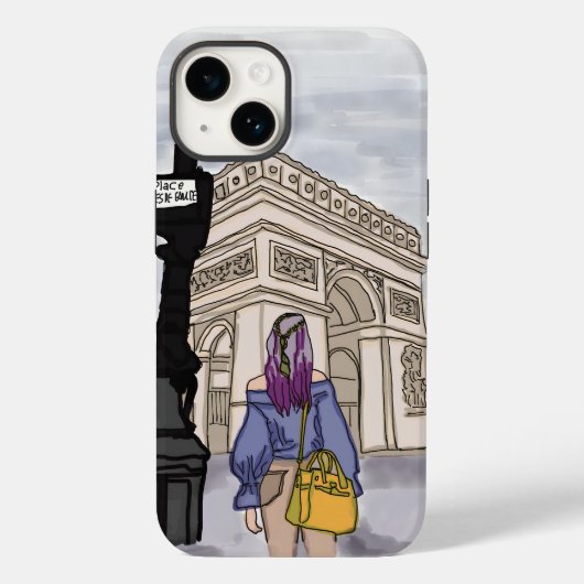 Coques Case-Mate iPhone Place Charles de Gaulle Paris. (Verso)