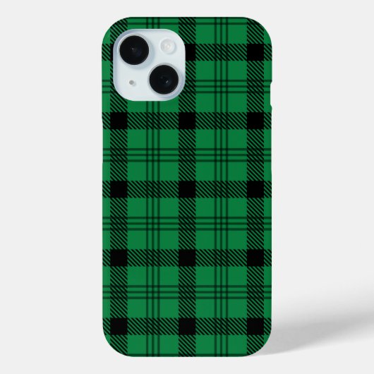 Coques Case-Mate iPhone Places douillettes vertes et noires (Verso)