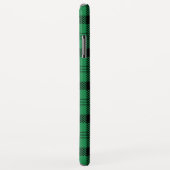 Coques Case-Mate iPhone Places douillettes vertes et noires (Dos/Droite)