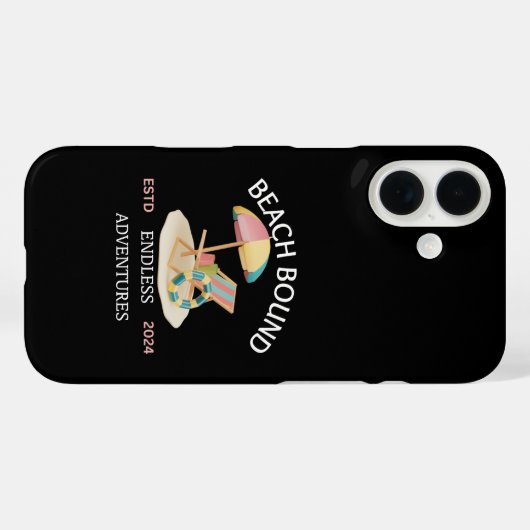 Coques Case-Mate iPhone Plage (Verso (horizontal))
