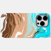 Coques Case-Mate iPhone Plage Abstraite Fluid Art (Verso (horizontal))