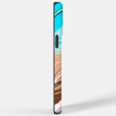 Coques Case-Mate iPhone Plage Abstraite Fluid Art (Verso / Droite)
