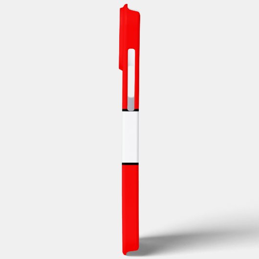 Coques Case-Mate iPhone PLAGE Amusante Bold Bright Red White Summer Strips (Verso / Gauche)