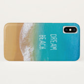 Coques Case-Mate iPhone Plage avec photo d'eau turquoise (Dos (Horizontal))