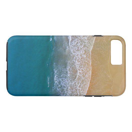 Coques Case-Mate iPhone Plage balnéaire à vagues bleues pures (Dos (Horizontal))