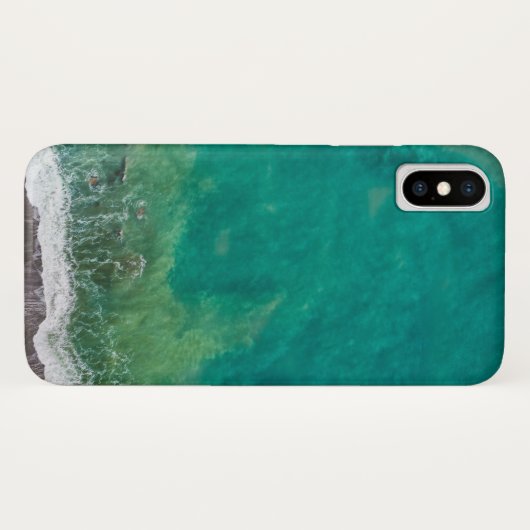 Coques Case-Mate iPhone Plage bleu turquoise (Dos (Horizontal))