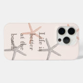 Coques Case-Mate iPhone Plage Blue Peach Starfish (Verso (horizontal))