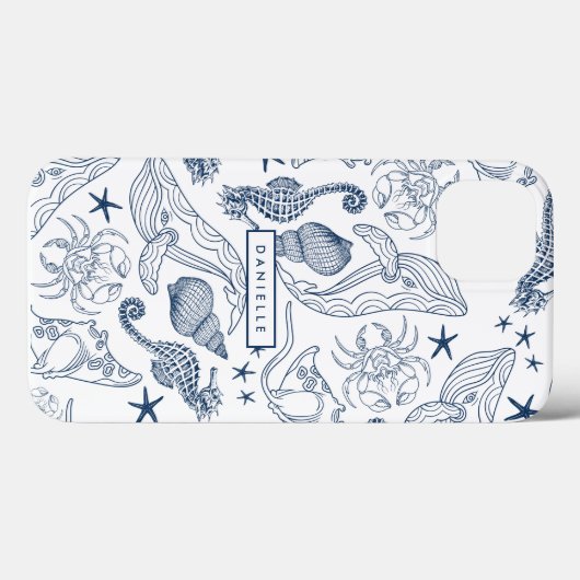 Coques Case-Mate iPhone Plage Côtière Créatures de la mer (Verso (horizontal))