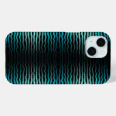 Coques Case-Mate iPhone Plage côtière Salé Vagues Turquoise Art Abstrait (Verso (horizontal))