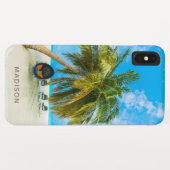 Coques Case-Mate iPhone Plage dans des cas nommés faits sur commande de (Dos (Horizontal))