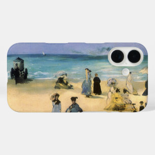 Coques iPhone 16 Plage de Boulogne par Edouard Manet, Art Vintage