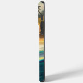 Coques Case-Mate iPhone Plage de Chow Chow Surf Painting (Verso / Gauche)