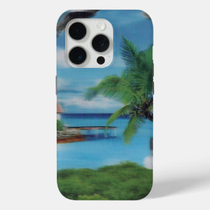 Coque iPhone 15 Pro Plage de cocotier palmier.jpg