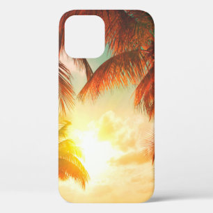 Case-Mate iPhone Case Plage de coucher de soleil avec palmiers et magnif