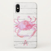 Coques Case-Mate iPhone Plage de cratère rose Design en bois (Dos)