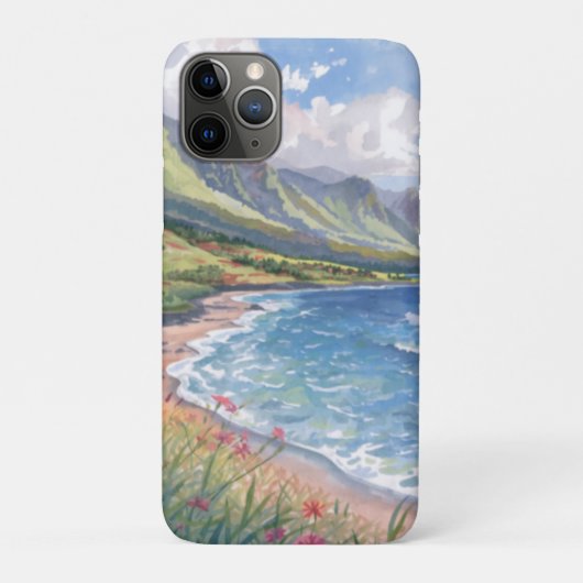 Coques Case-Mate iPhone Plage de fleurs Hawaii (Dos)