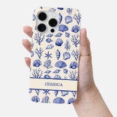 Coques Case-Mate iPhone Plage de la côte océanique bleu personnalisée