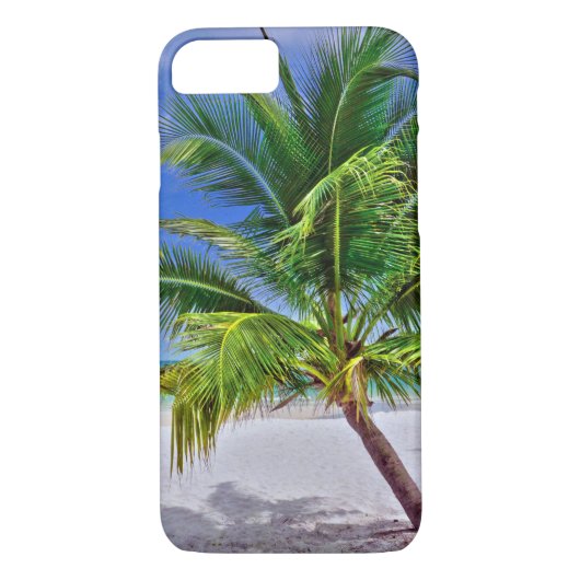 Coques Case-Mate iPhone Plage de l'île tropicale de Palm Tree (Dos)