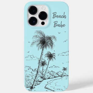 Coque Pour Pour iPhone 14 Pro Max Plage de Palm Tree