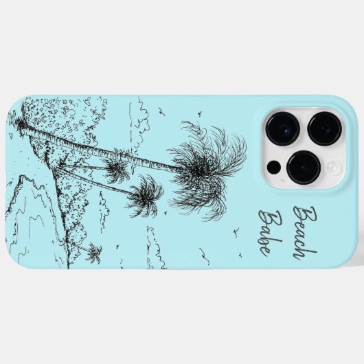 Coques Case-Mate iPhone Plage de Palm Tree (Verso (horizontal))