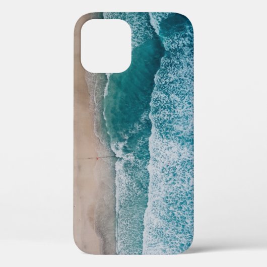Coques Case-Mate iPhone Plage de sable des vagues de l'océan bleu (Verso)