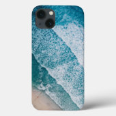 Coques Case-Mate iPhone Plage de sable des vagues de l'océan bleu (Verso)