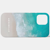 Coques Case-Mate iPhone plage de sable tropical océan vagues ensoleillées  (Verso (horizontal))