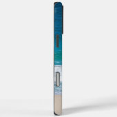 Coques Case-Mate iPhone Plage de sable tropicale Monogramme Personnalisée (Verso / Droite)