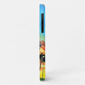 Coques Case-Mate iPhone Plage de Sunset Palm Tree art surf (Dos/Gauche)