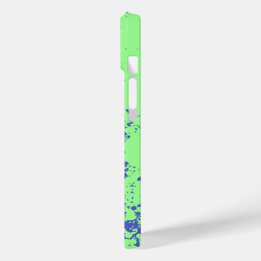 Coques Case-Mate iPhone Plage de surf abstrait bleu vert (Verso / Gauche)