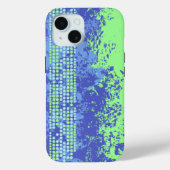 Coques Case-Mate iPhone Plage de surf abstrait bleu vert (Verso)